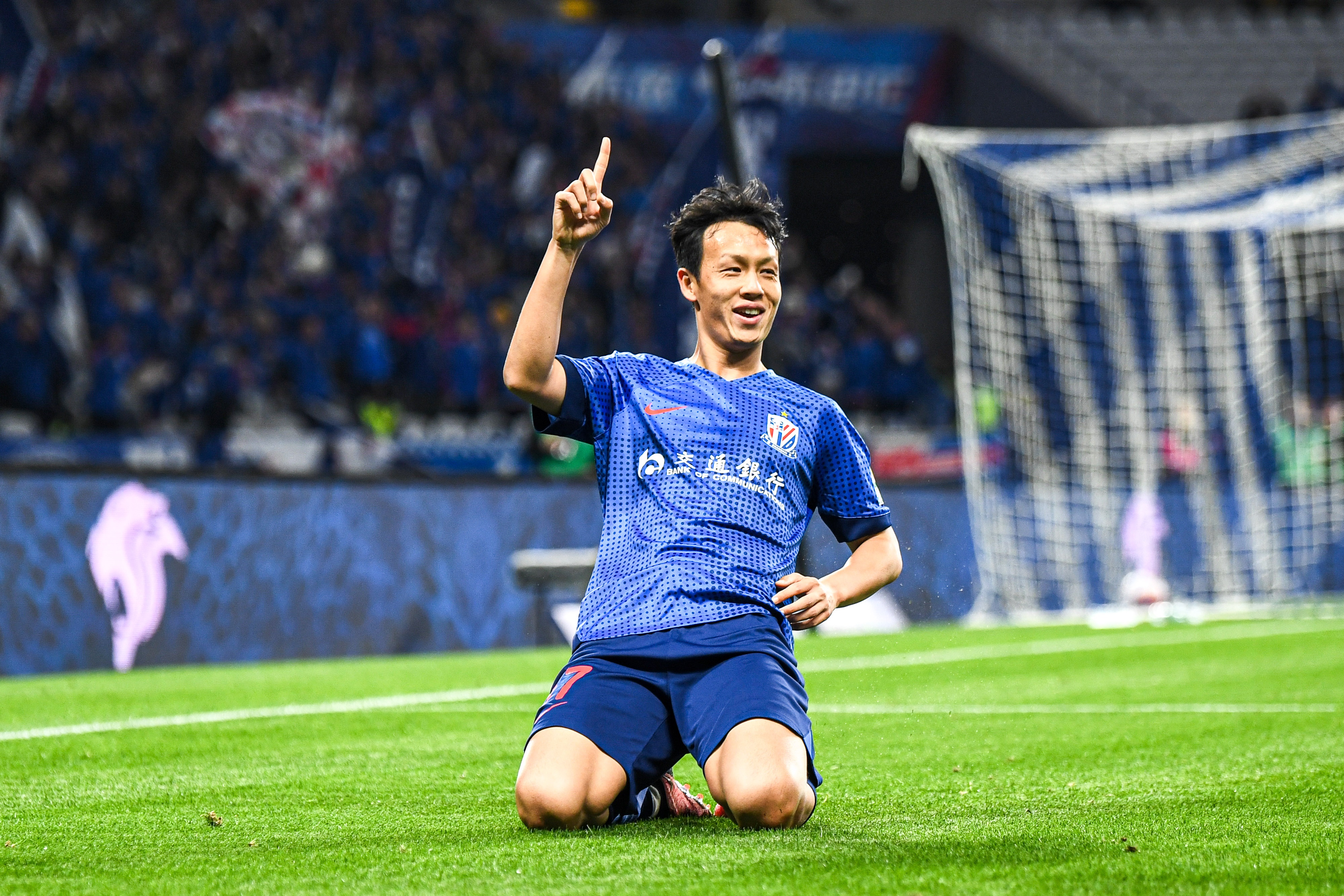 高天意对阵山东泰山打进3球，这是他对单一对手进球并列最多的